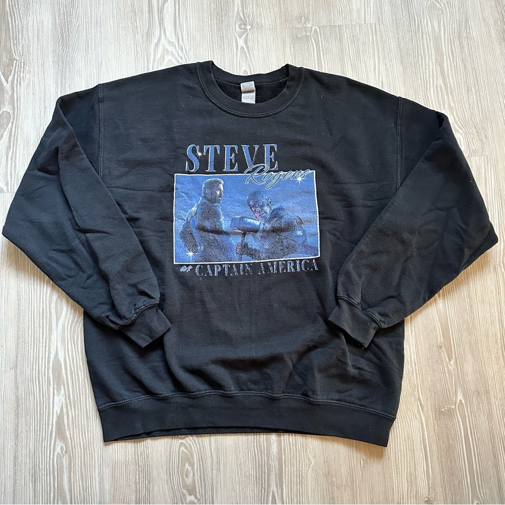 marvel steve rogers / captain america crewneck (FAN MADE)